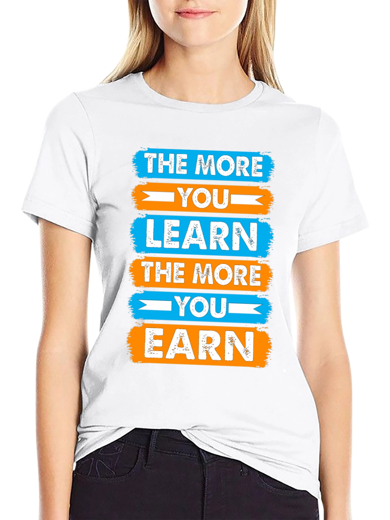 Motivational Learn & Earn Graphic Tee