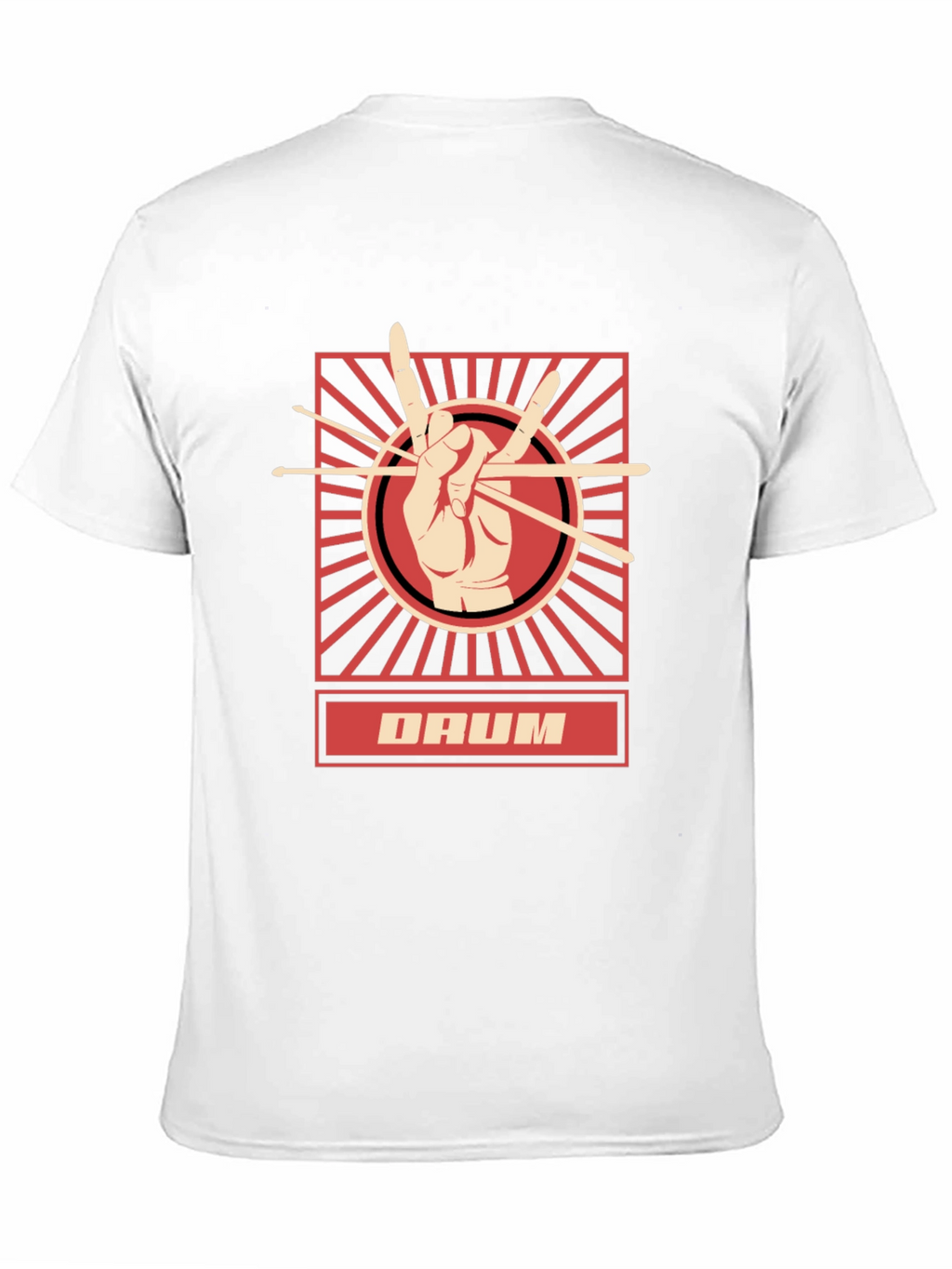 Drummer T-Shirt - Hand with Drumsticks Graphic Tee