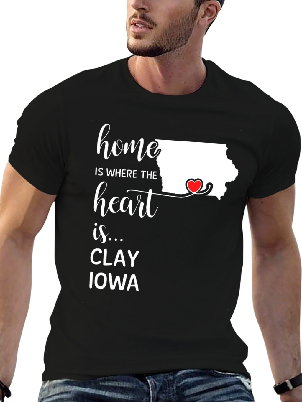 Home is Where the Heart Is Iowa T-Shirt