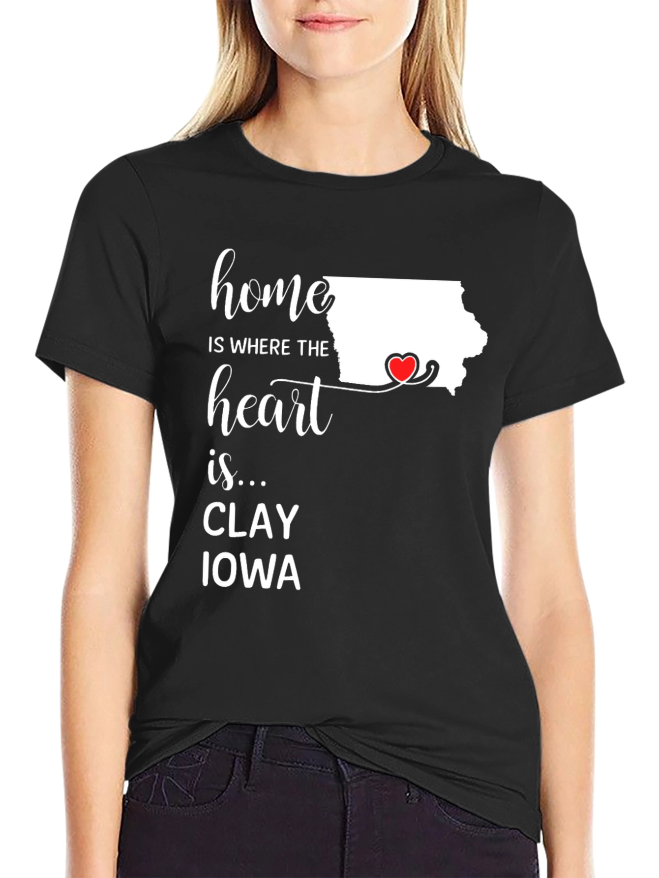Home is Where the Heart Is Iowa T-Shirt