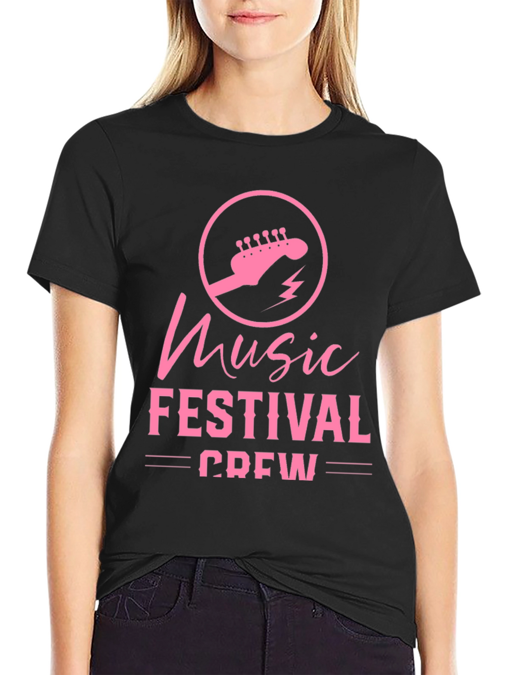 Music Festival Crew Black T-Shirt