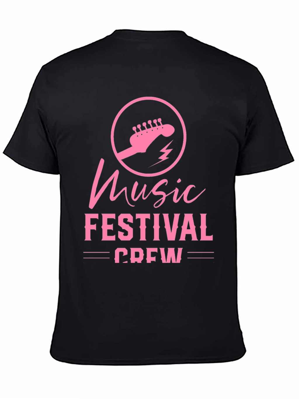 Music Festival Crew Black T-Shirt