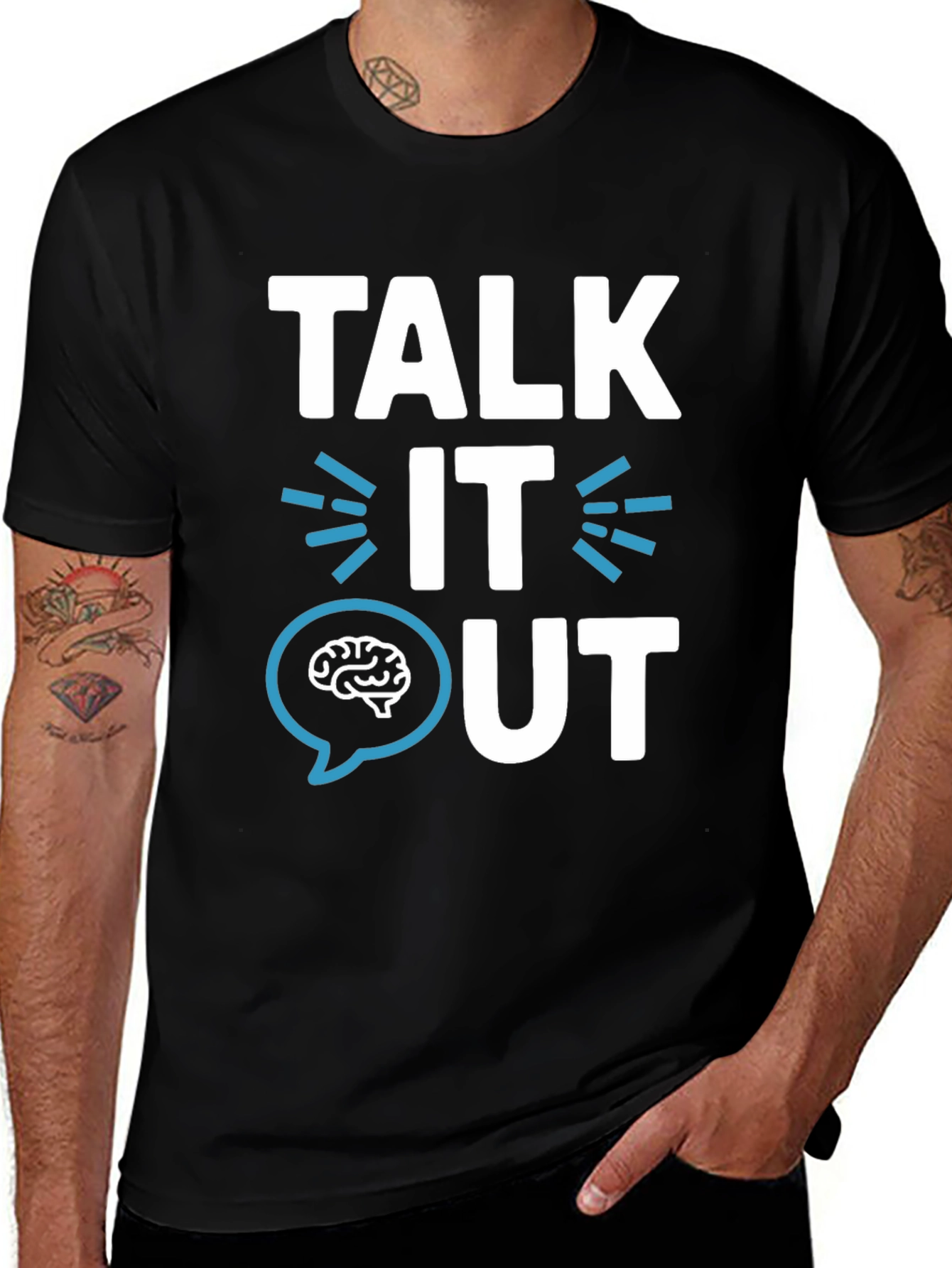 Talk It Out Graphic T-Shirt - Mental Health Awareness