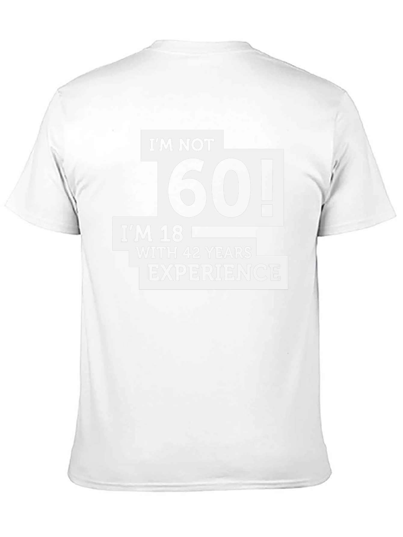 Funny 60th Birthday T-Shirt - Im Not 60 Im 18