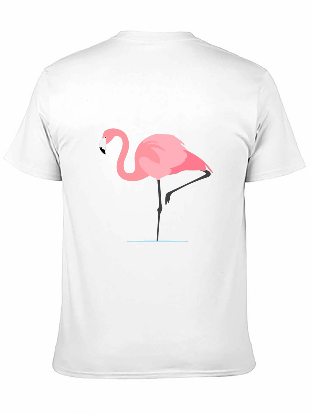 Flamingo Graphic Tee - Black Casual T-Shirt