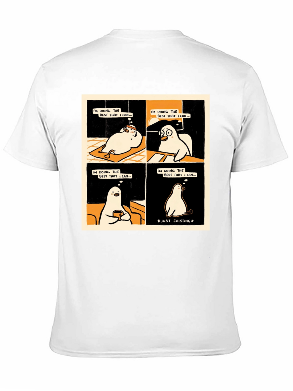 Existential Cartoon T-Shirt: Doing My Best