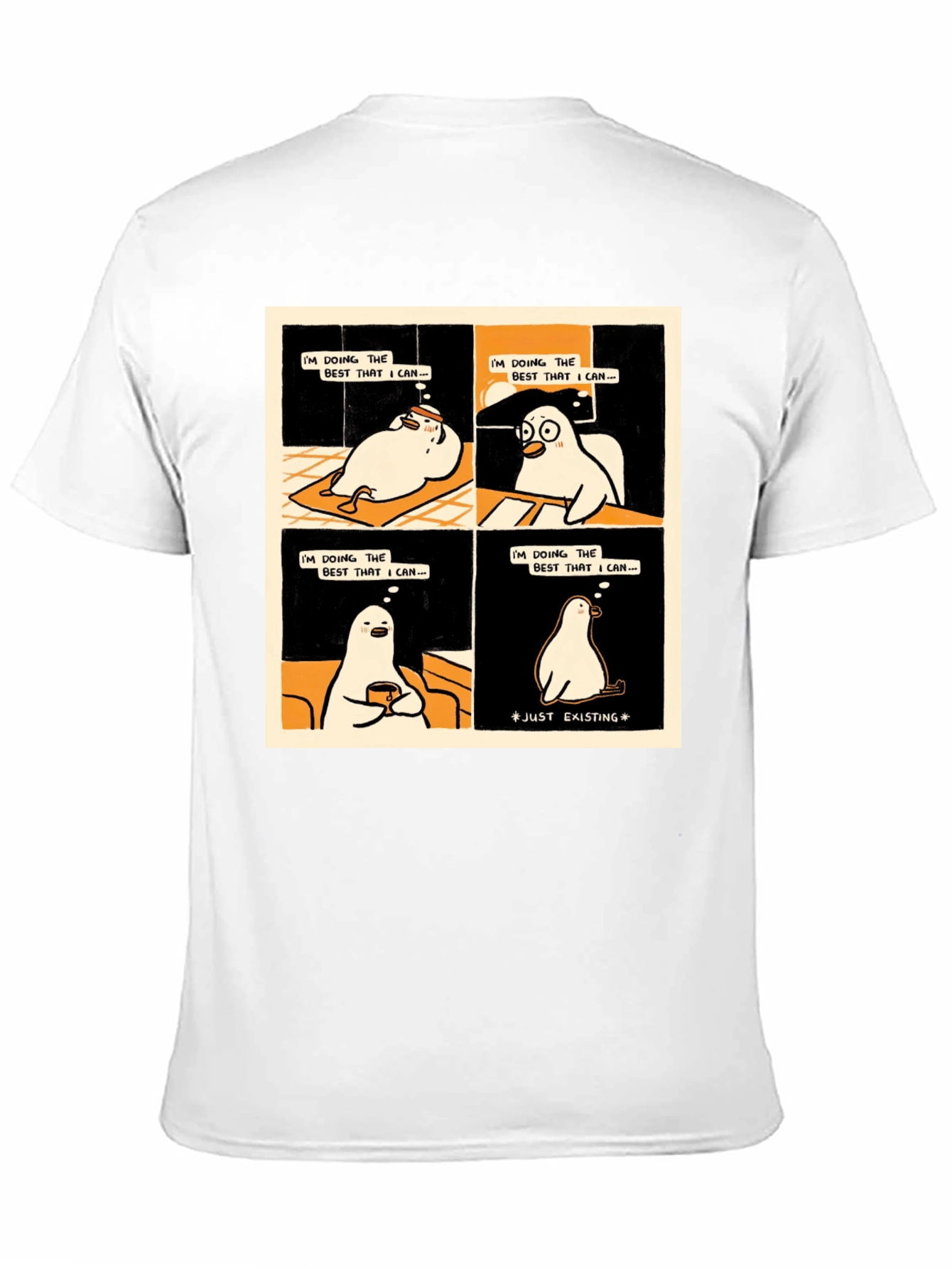 Existential Cartoon T-Shirt: Doing My Best