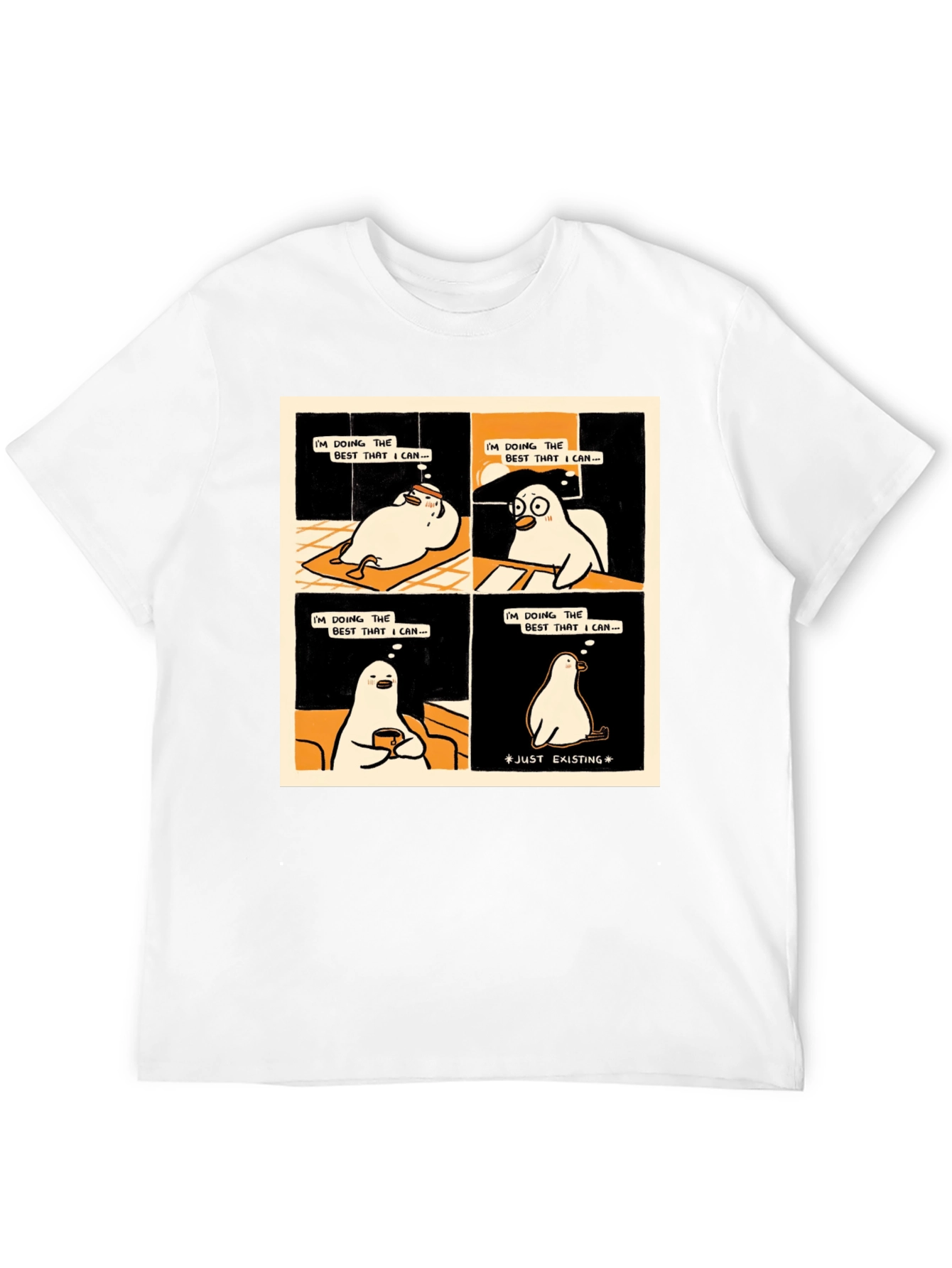 Existential Cartoon T-Shirt: Doing My Best