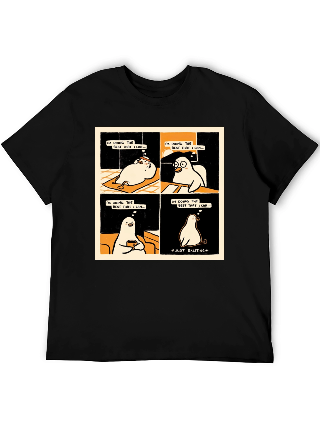 Existential Cartoon T-Shirt: Doing My Best