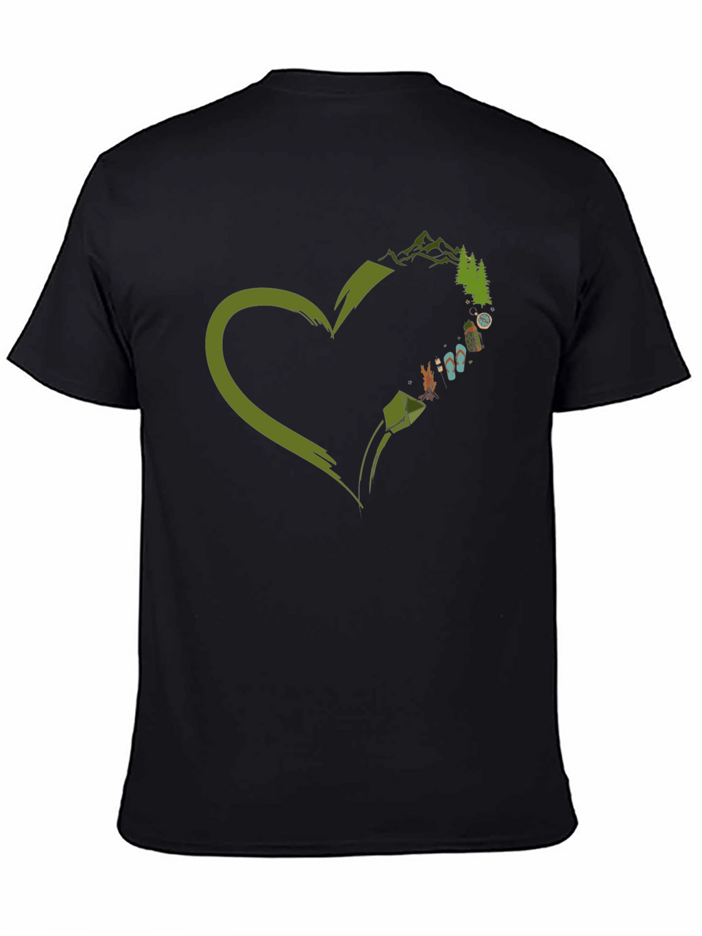 Love Camping Black Graphic Tee
