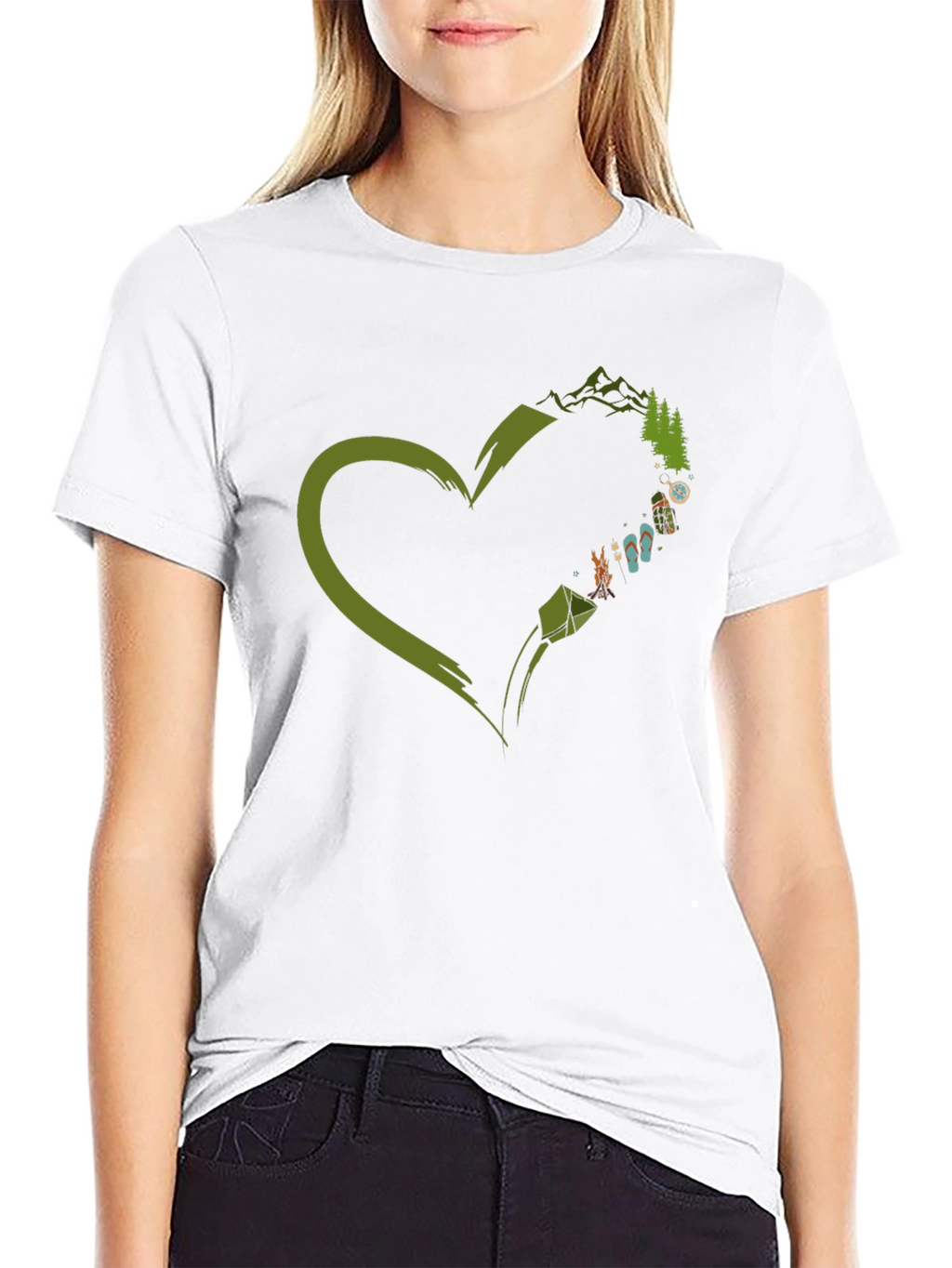 Love Camping Black Graphic Tee