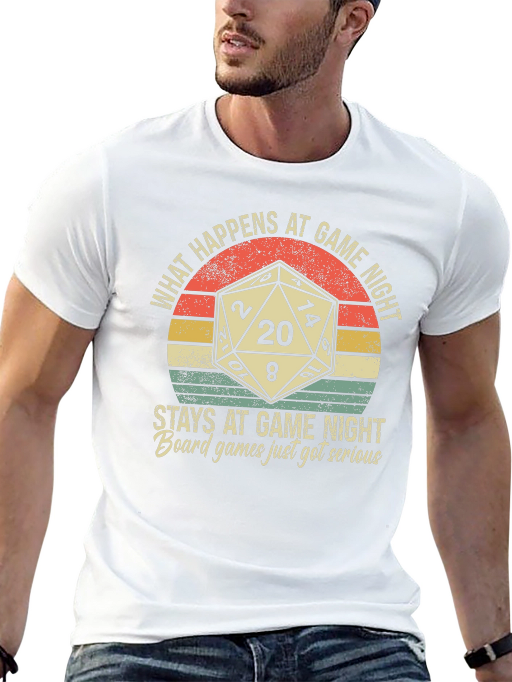 Game Night T-Shirt: Dice & Funny Slogan