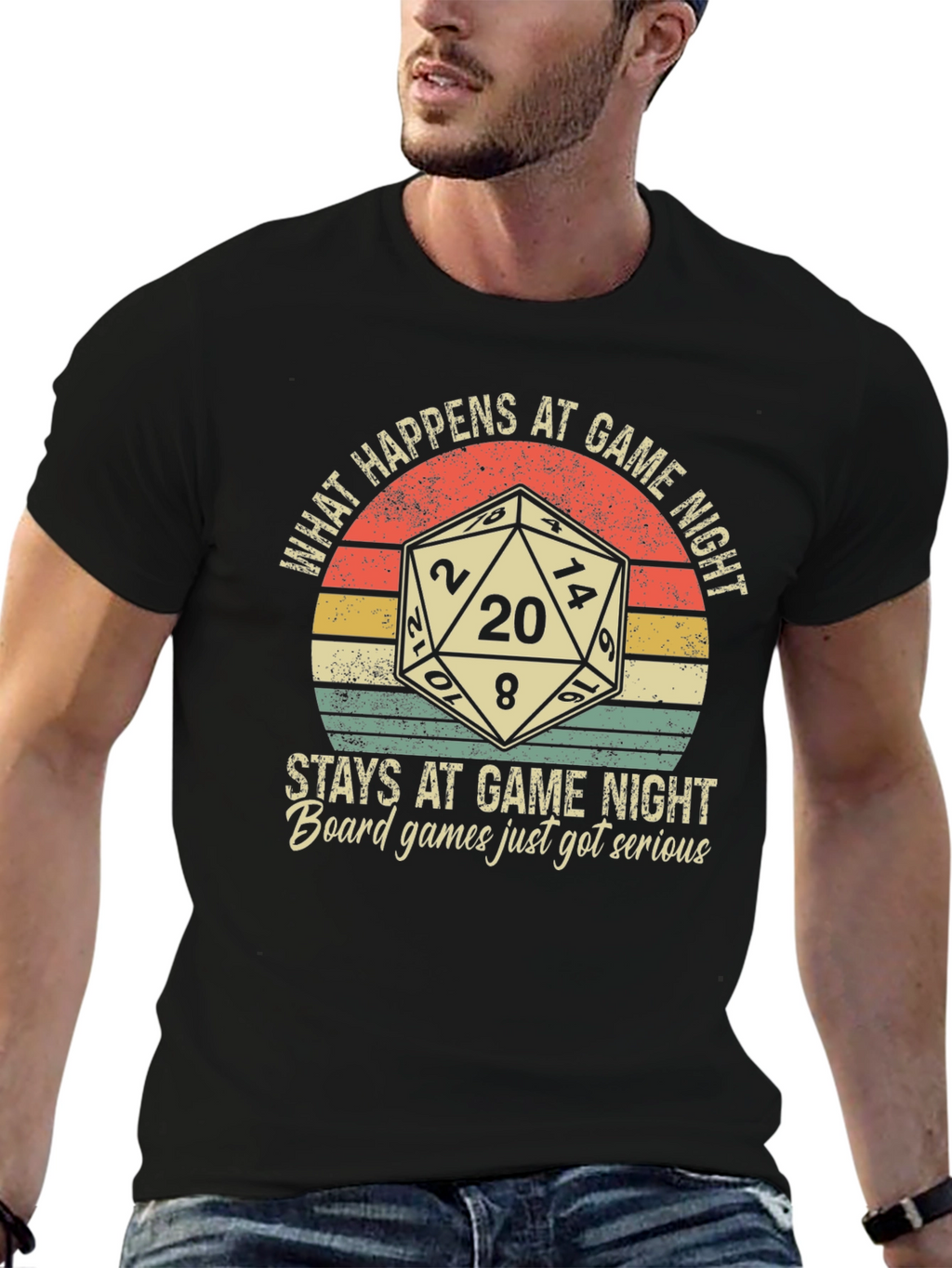 Game Night T-Shirt: Dice & Funny Slogan