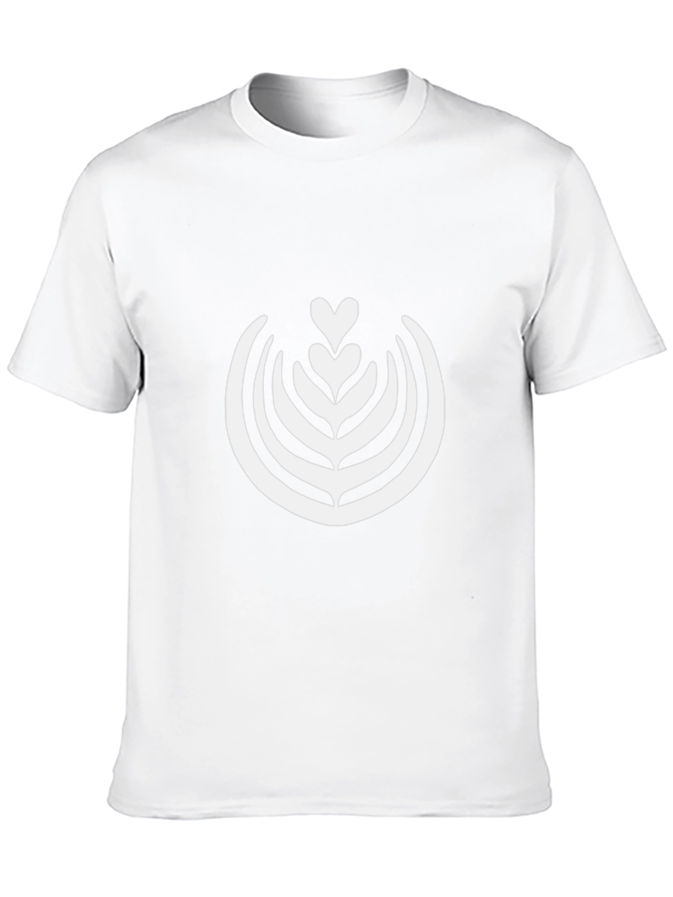 Latte Art Graphic Tee - Black Cotton T-Shirt