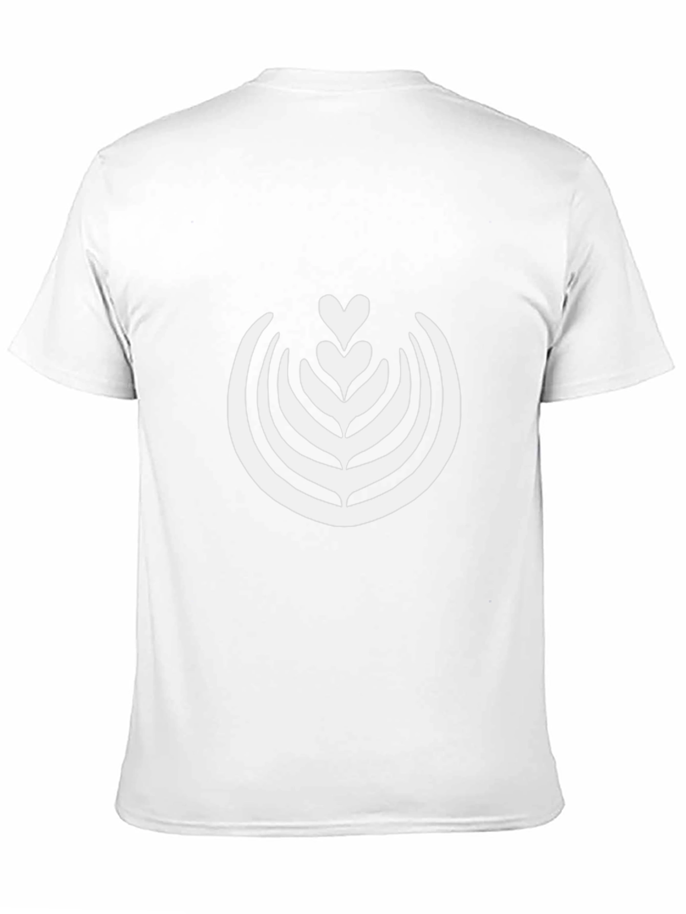 Latte Art Graphic Tee - Black Cotton T-Shirt