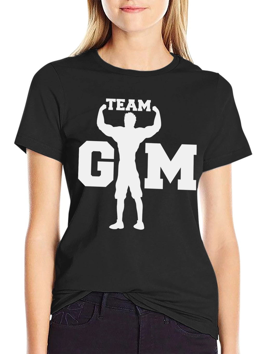 Team Gym Black T-Shirt - Bodybuilding Graphic Tee