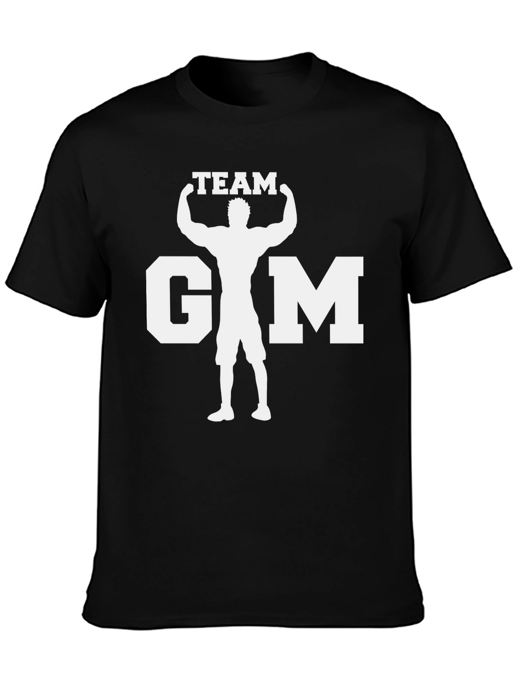 Team Gym Black T-Shirt - Bodybuilding Graphic Tee