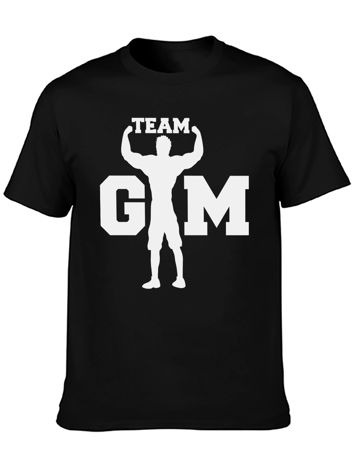 Team Gym Black T-Shirt - Bodybuilding Graphic Tee