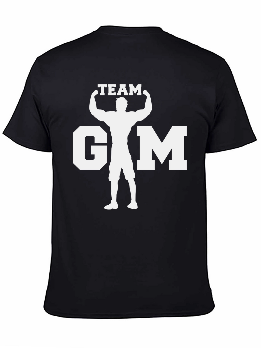 Team Gym Black T-Shirt - Bodybuilding Graphic Tee