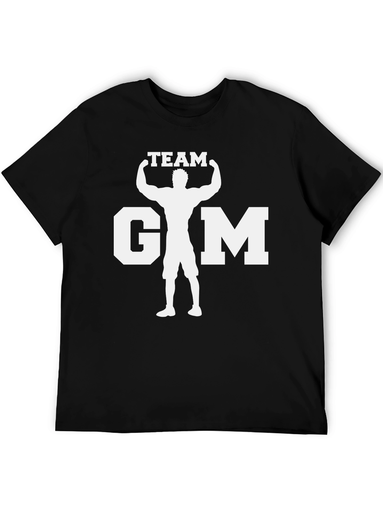 Team Gym Black T-Shirt - Bodybuilding Graphic Tee