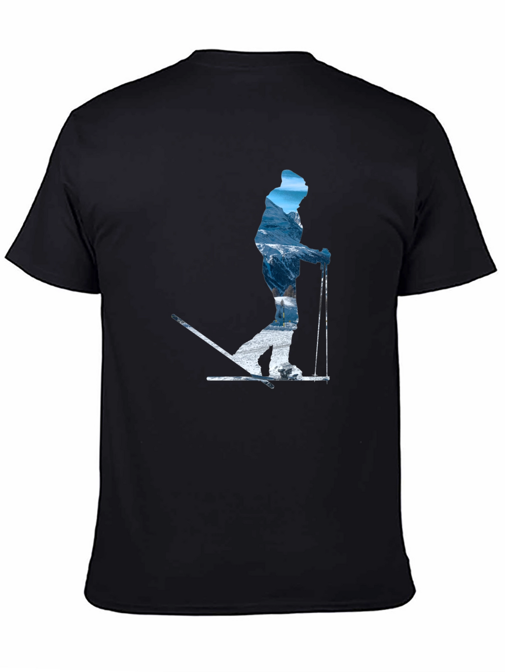 Skier Silhouette Graphic Tee - Mountain Adventure