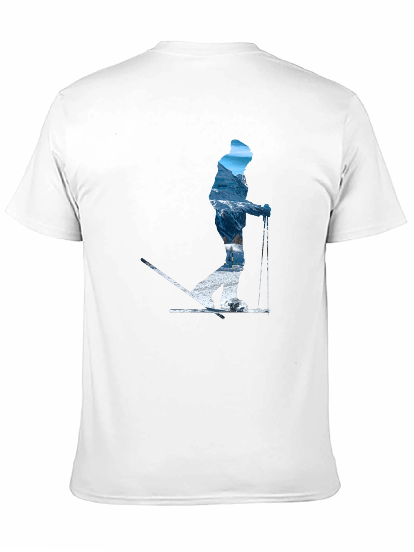 Skier Silhouette Graphic Tee - Mountain Adventure
