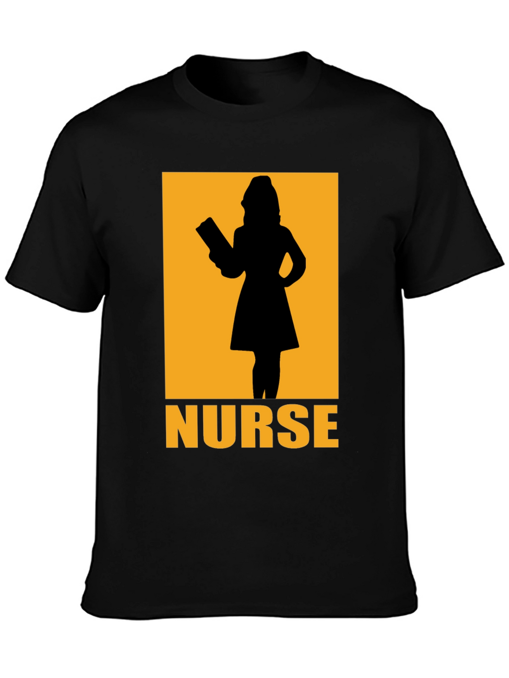 Nurse Silhouette Graphic T-Shirt