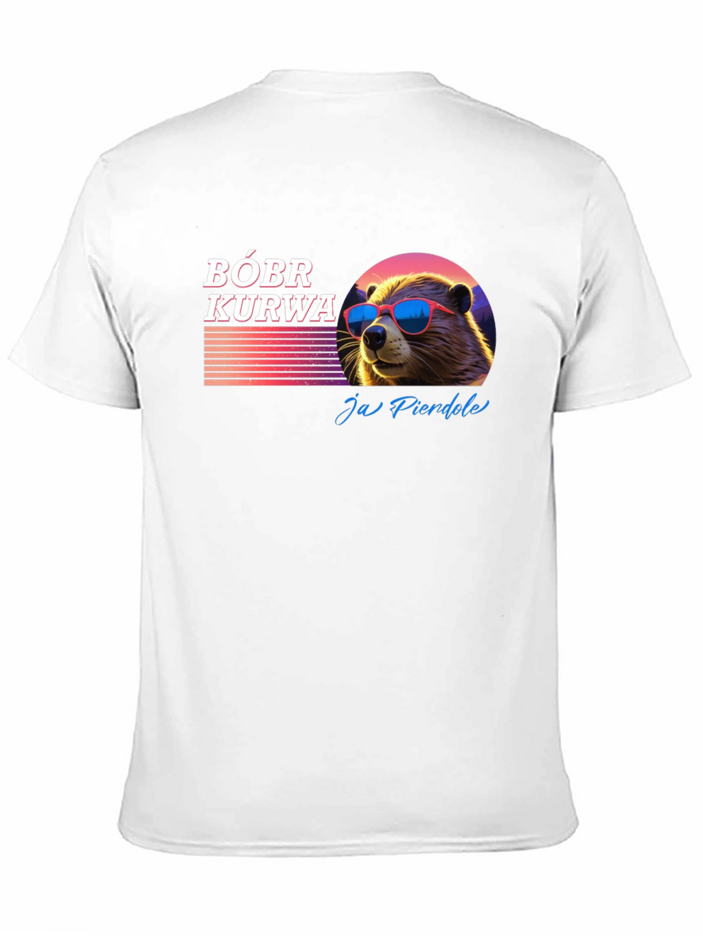 BÓBR KURWA Beaver T-Shirt Cool Sunglasses Graphic Tee