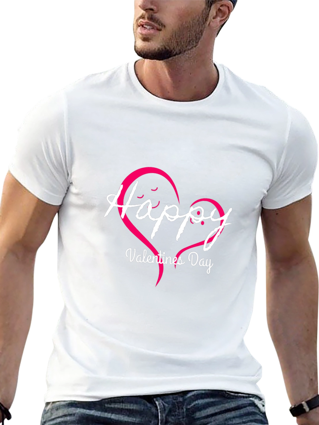 Happy Valentines Day T-Shirt - Heart Design