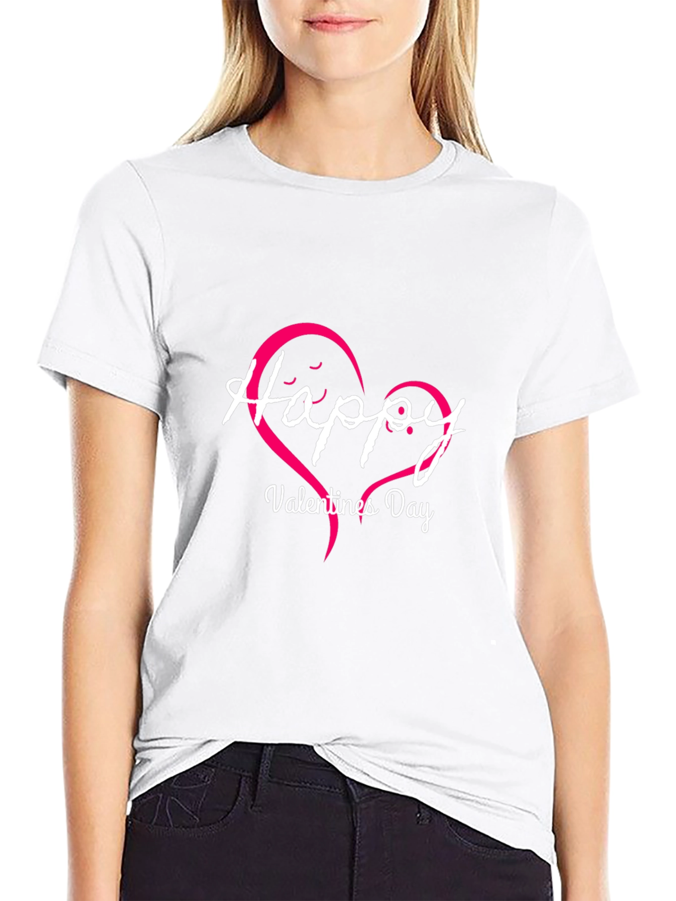 Happy Valentines Day T-Shirt - Heart Design