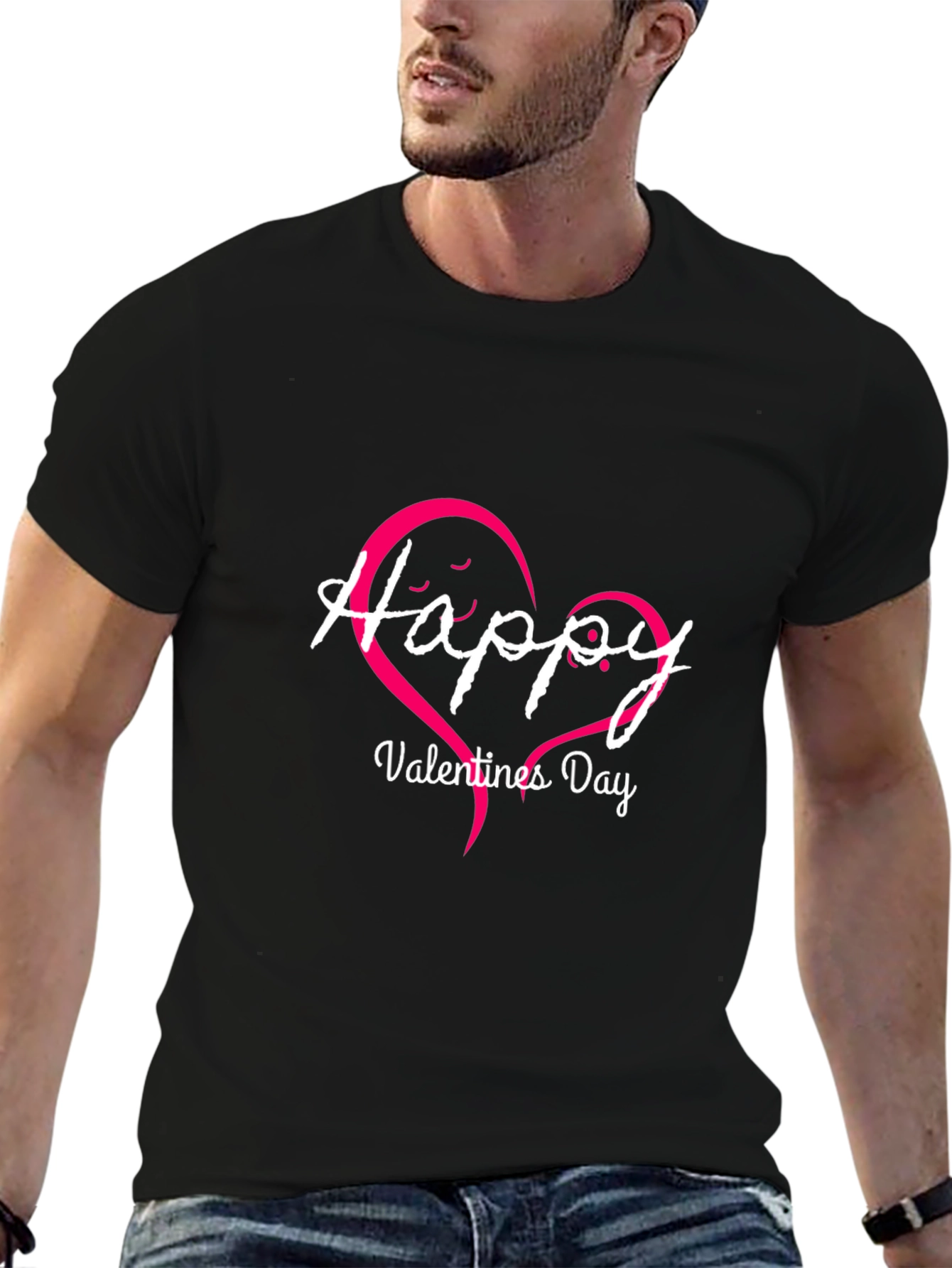 Happy Valentines Day T-Shirt - Heart Design
