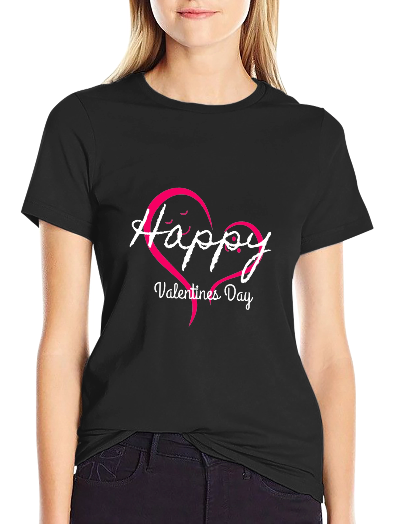 Happy Valentines Day T-Shirt - Heart Design
