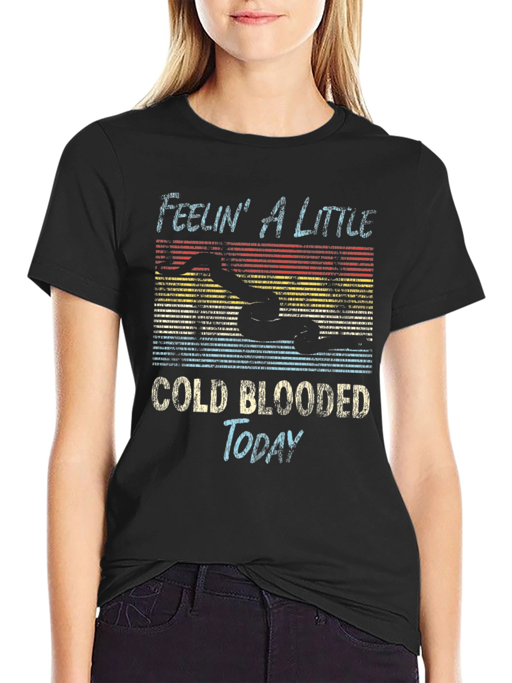 Cold Blooded Swimmer Graphic T-Shirt