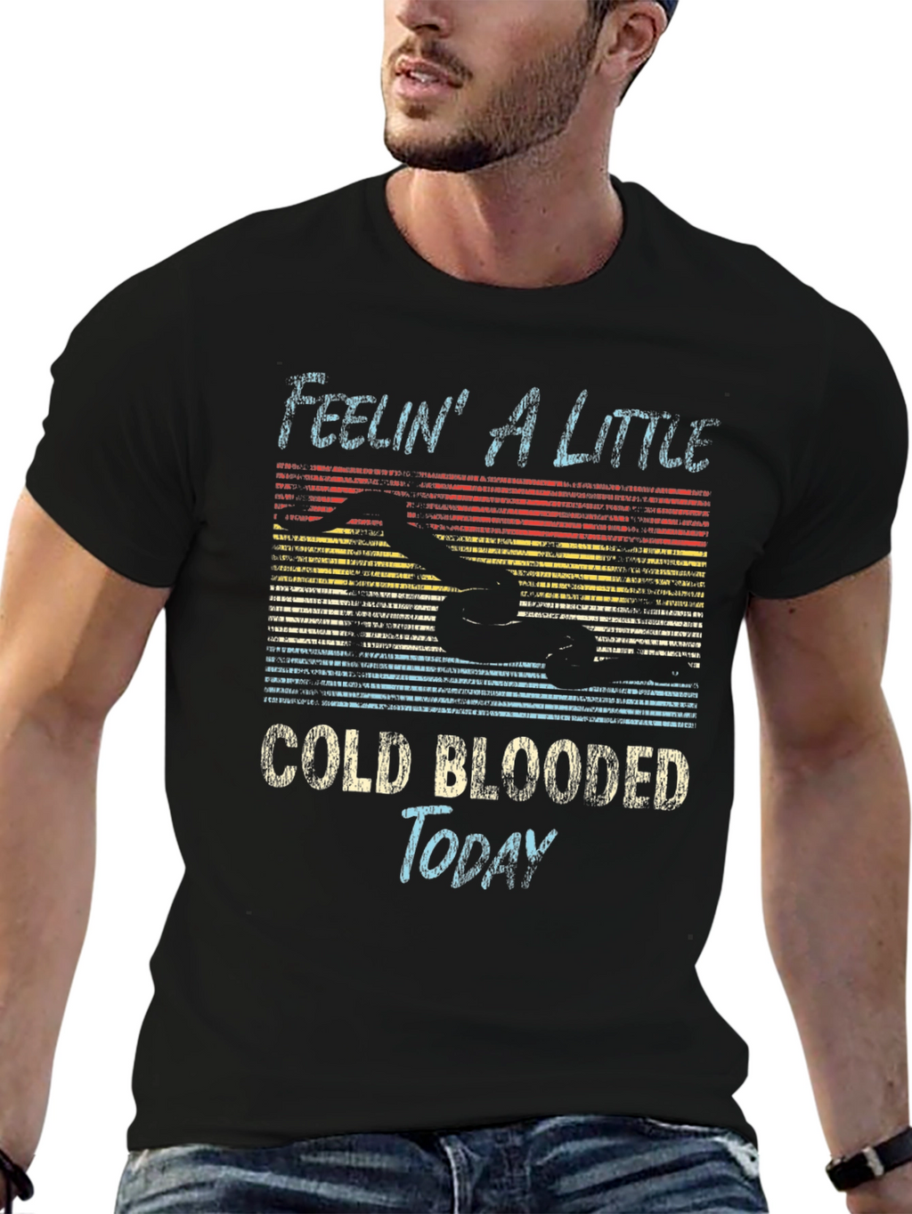 Cold Blooded Swimmer Graphic T-Shirt