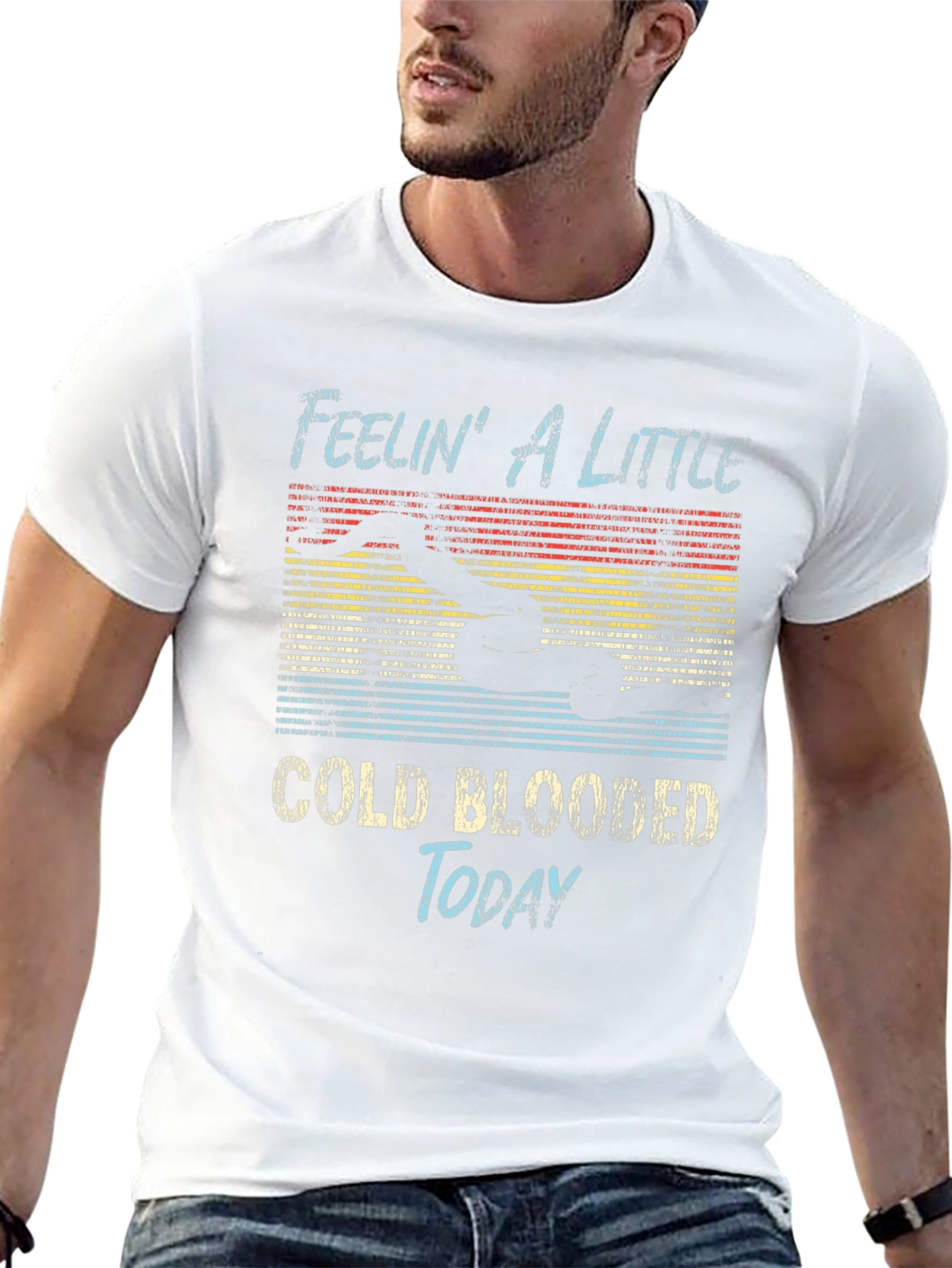 Cold Blooded Swimmer Graphic T-Shirt