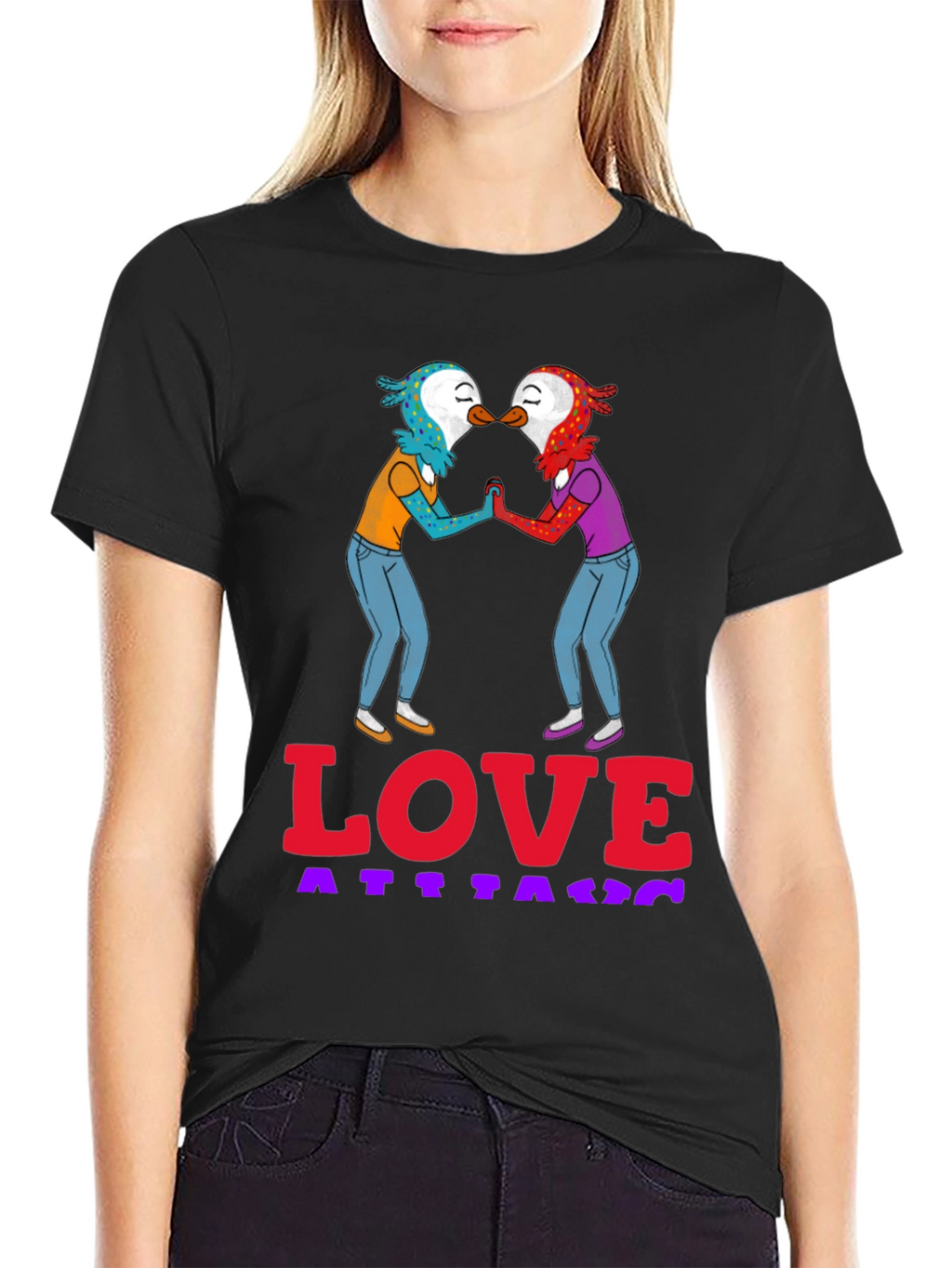 Love Attack Graphic Tee - Unisex Black T-Shirt