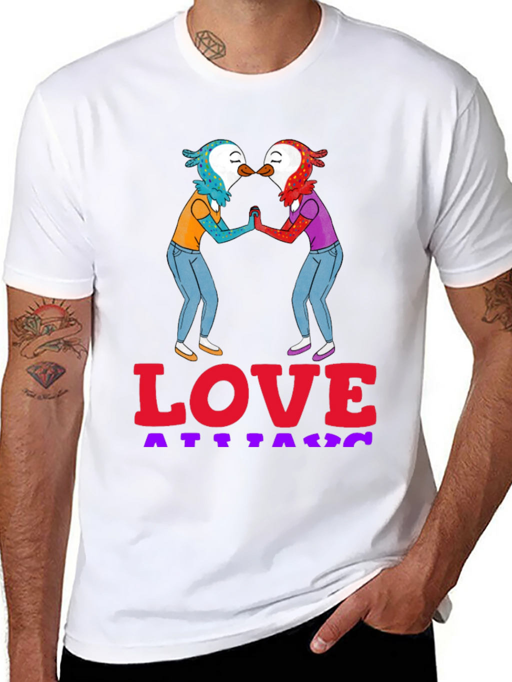 Love Attack Graphic Tee - Unisex Black T-Shirt
