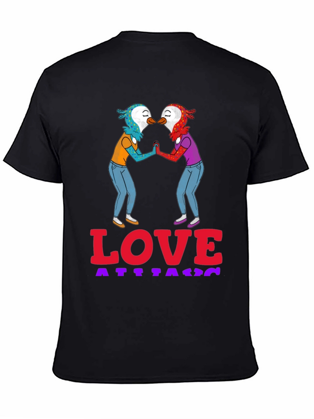 Love Attack Graphic Tee - Unisex Black T-Shirt
