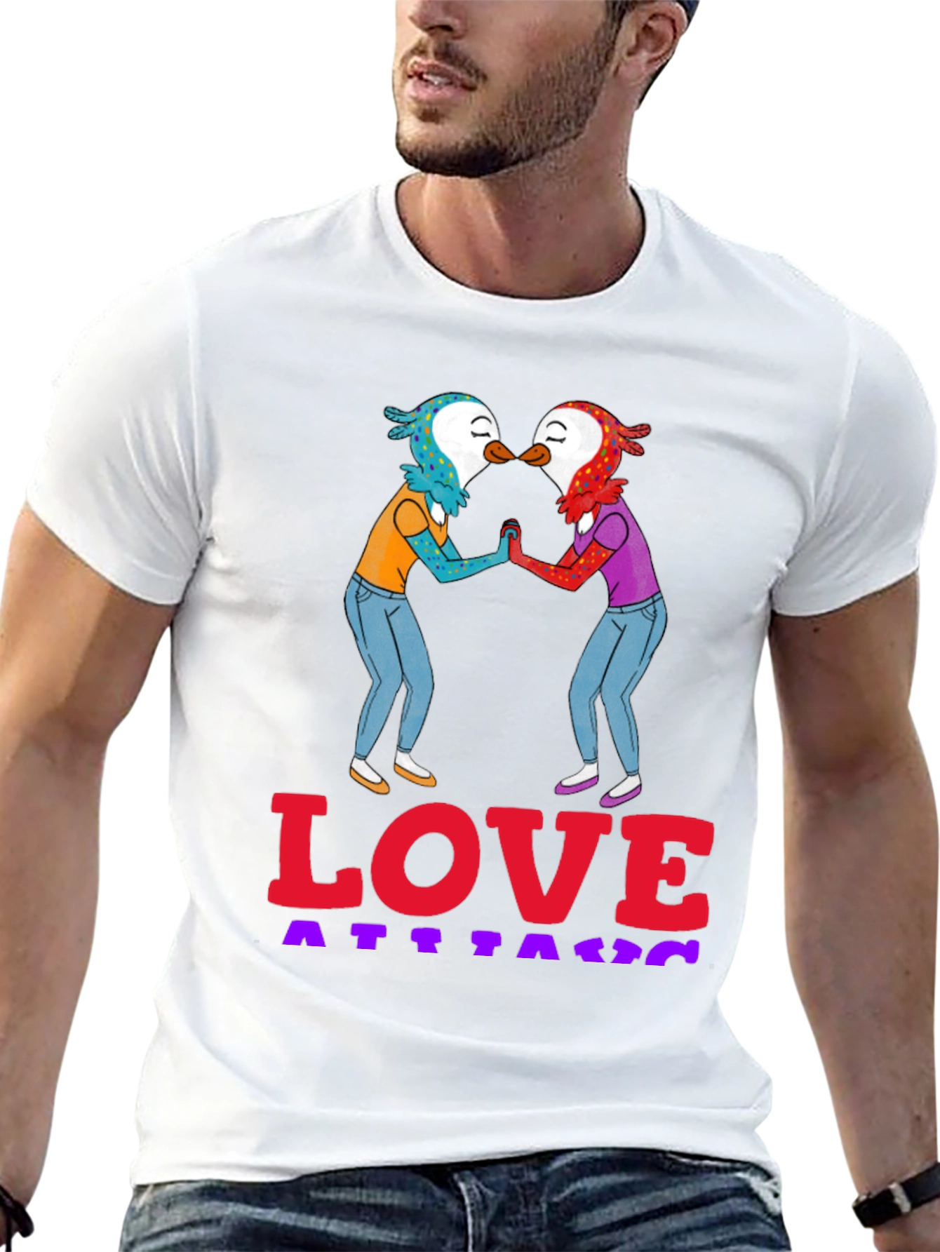 Love Attack Graphic Tee - Unisex Black T-Shirt
