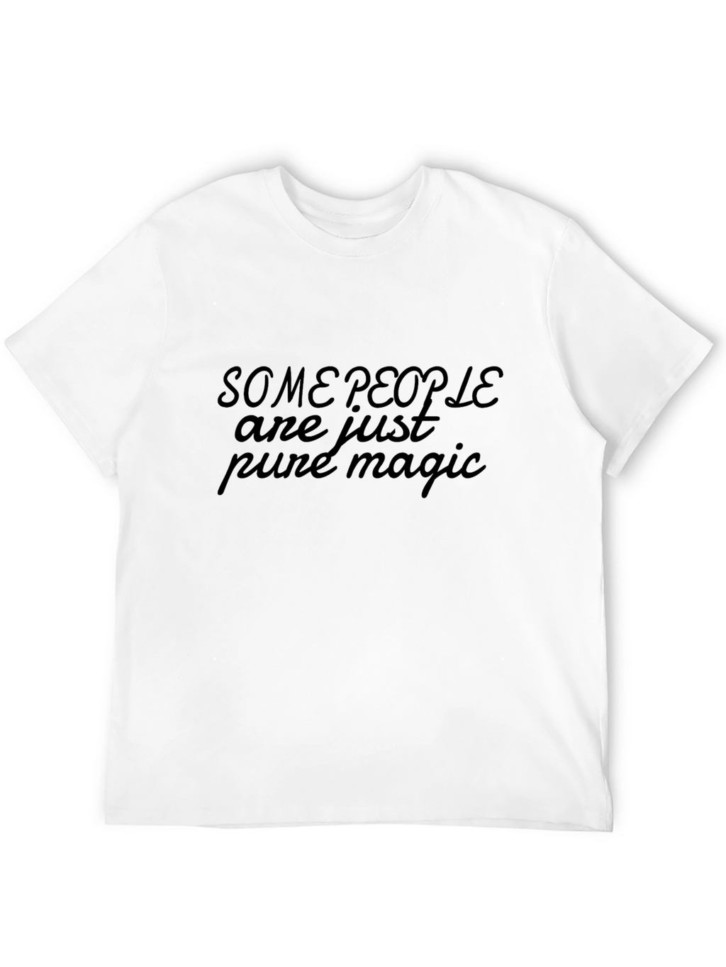 Pure Magic Mens Black Graphic Tee