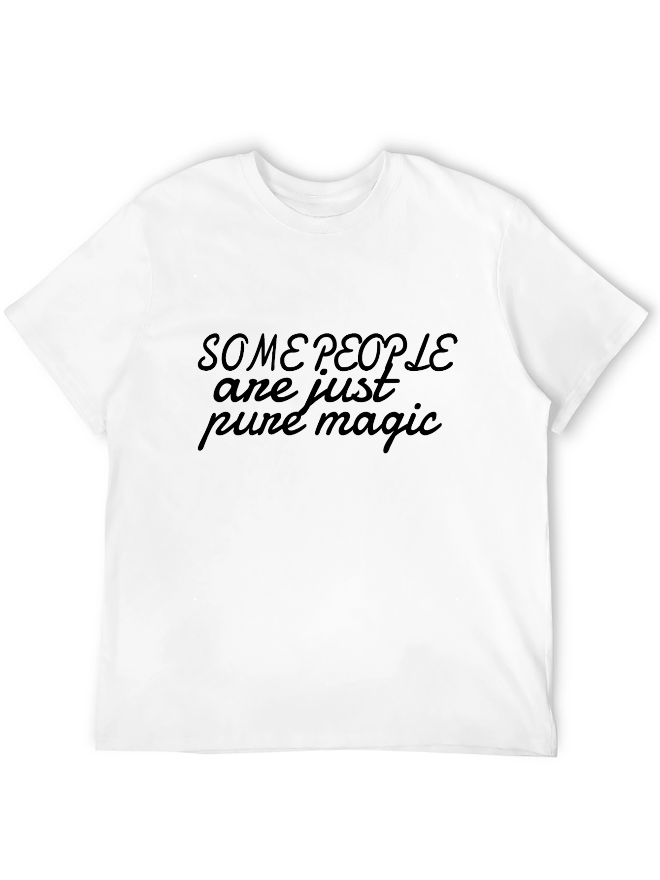 Pure Magic Mens Black Graphic Tee