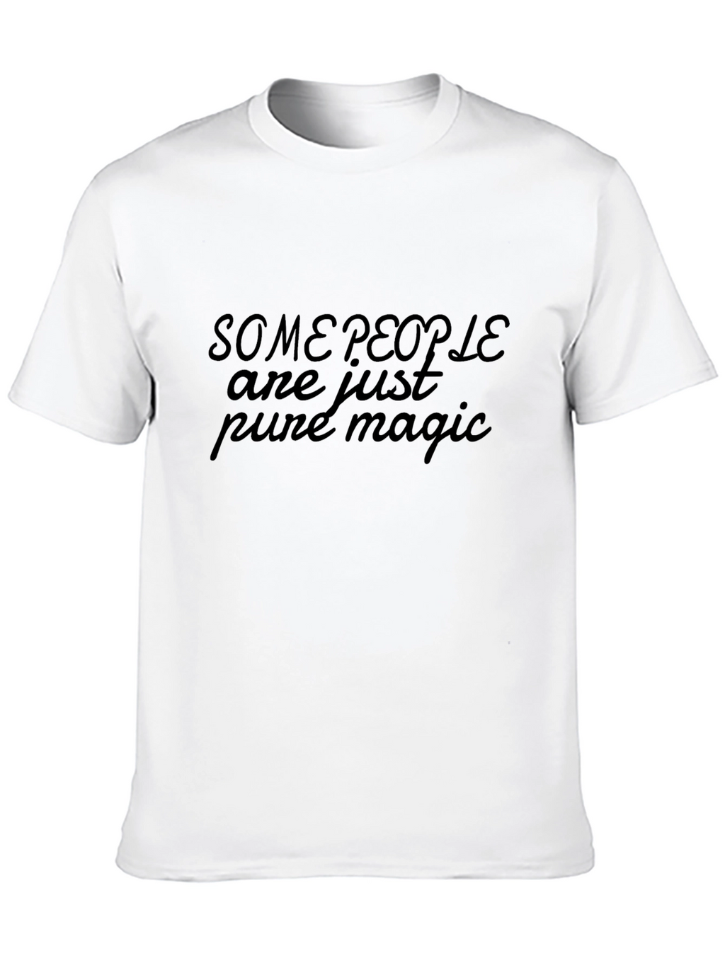Pure Magic Mens Black Graphic Tee
