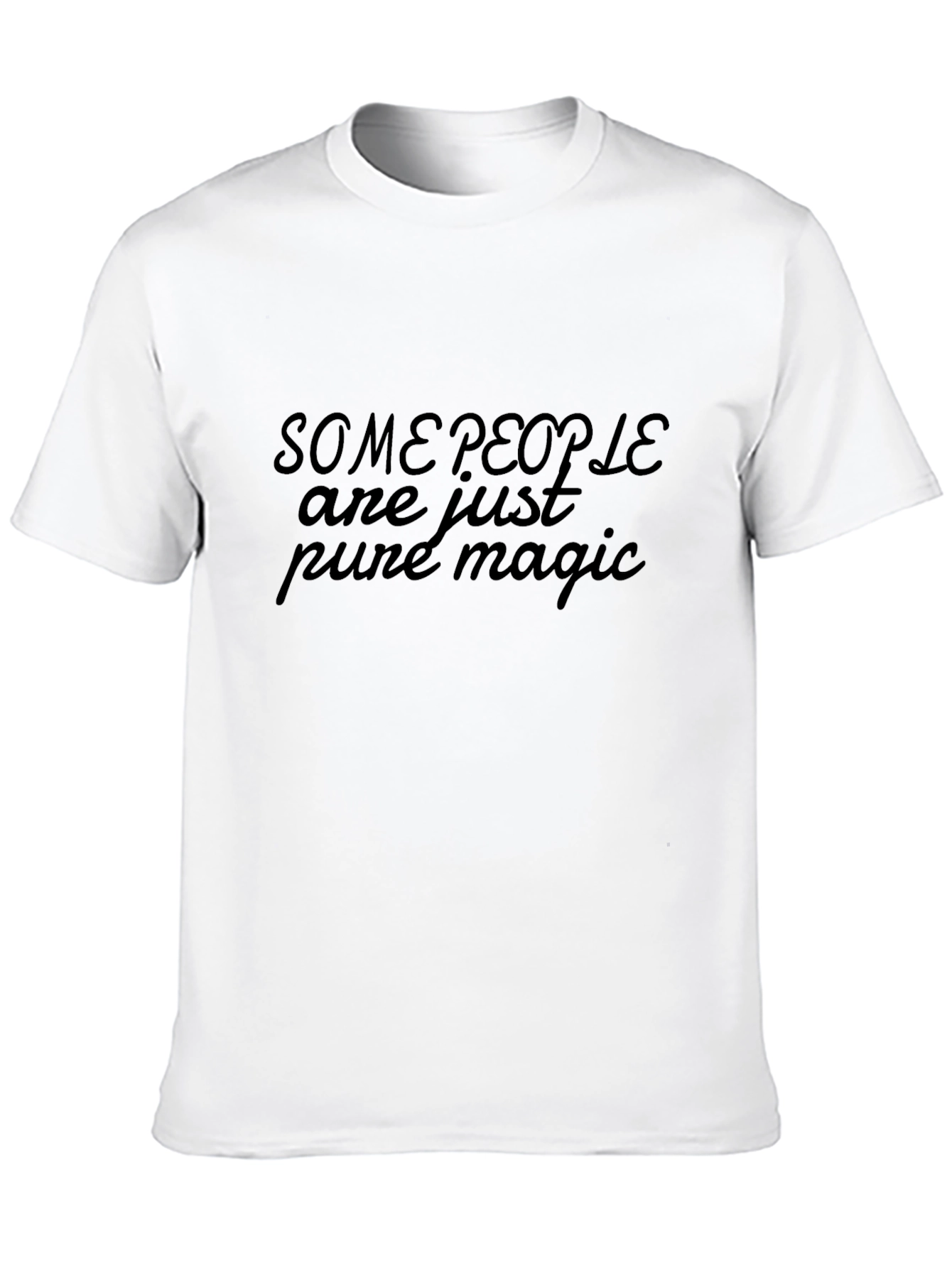 Pure Magic Mens Black Graphic Tee