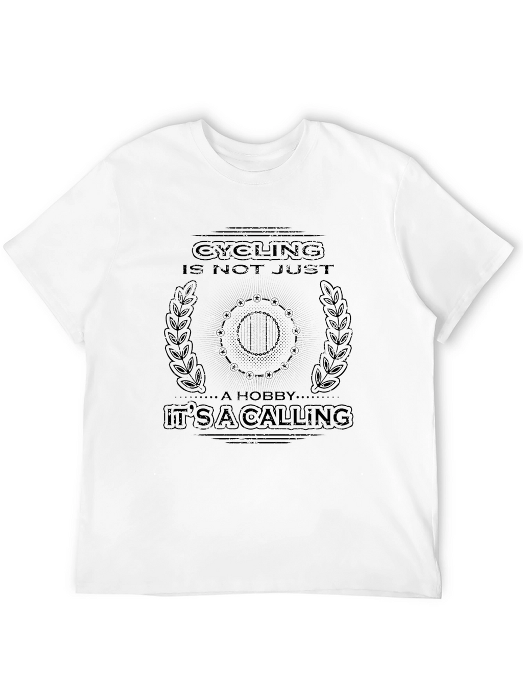 Cycling is a Calling Black Graphic Tee