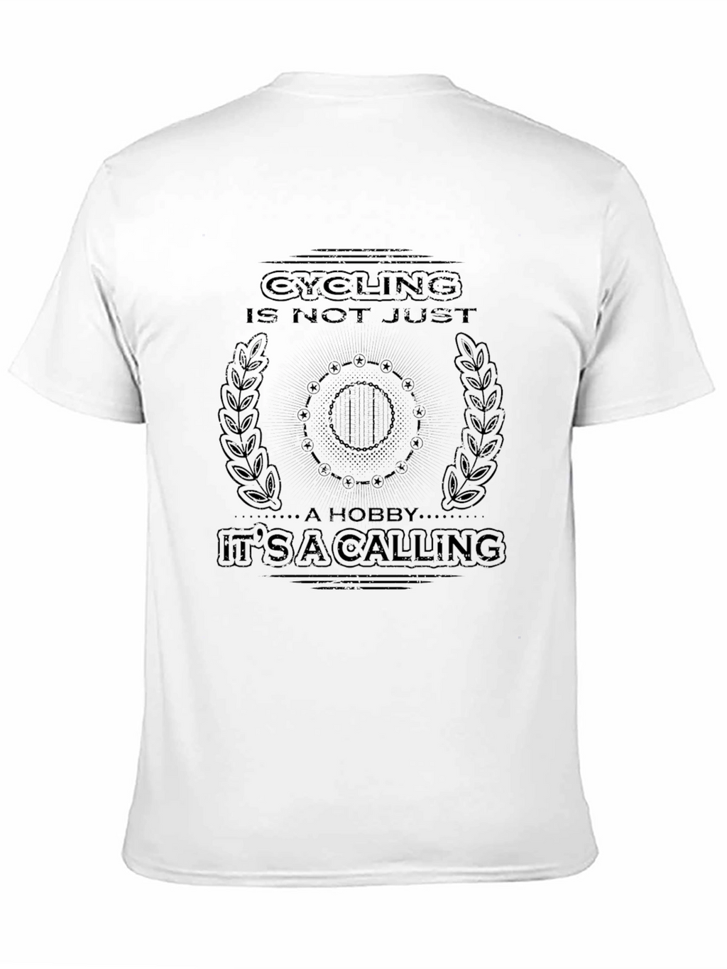 Cycling is a Calling Black Graphic Tee