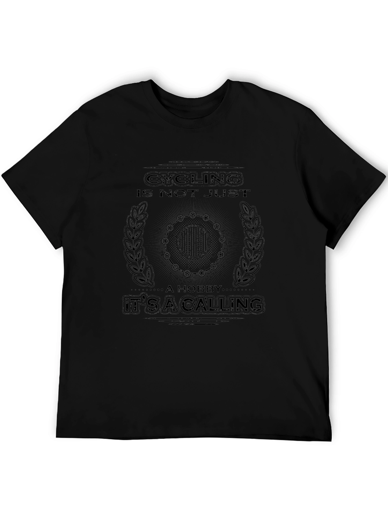 Cycling is a Calling Black Graphic Tee