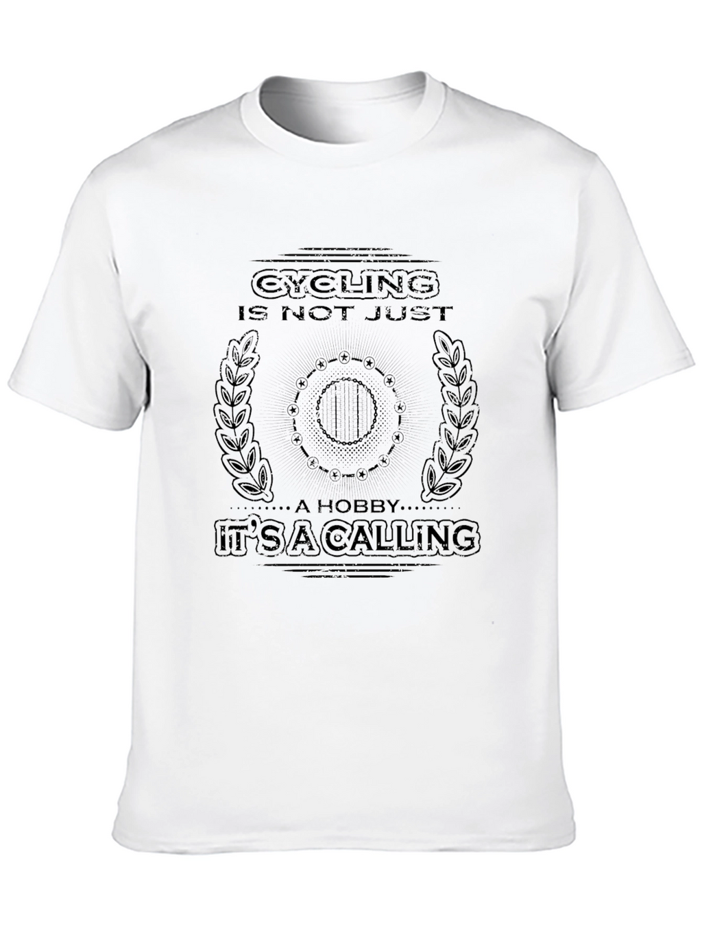 Cycling is a Calling Black Graphic Tee