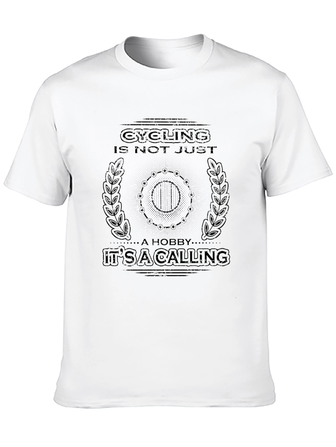 Cycling is a Calling Black Graphic Tee