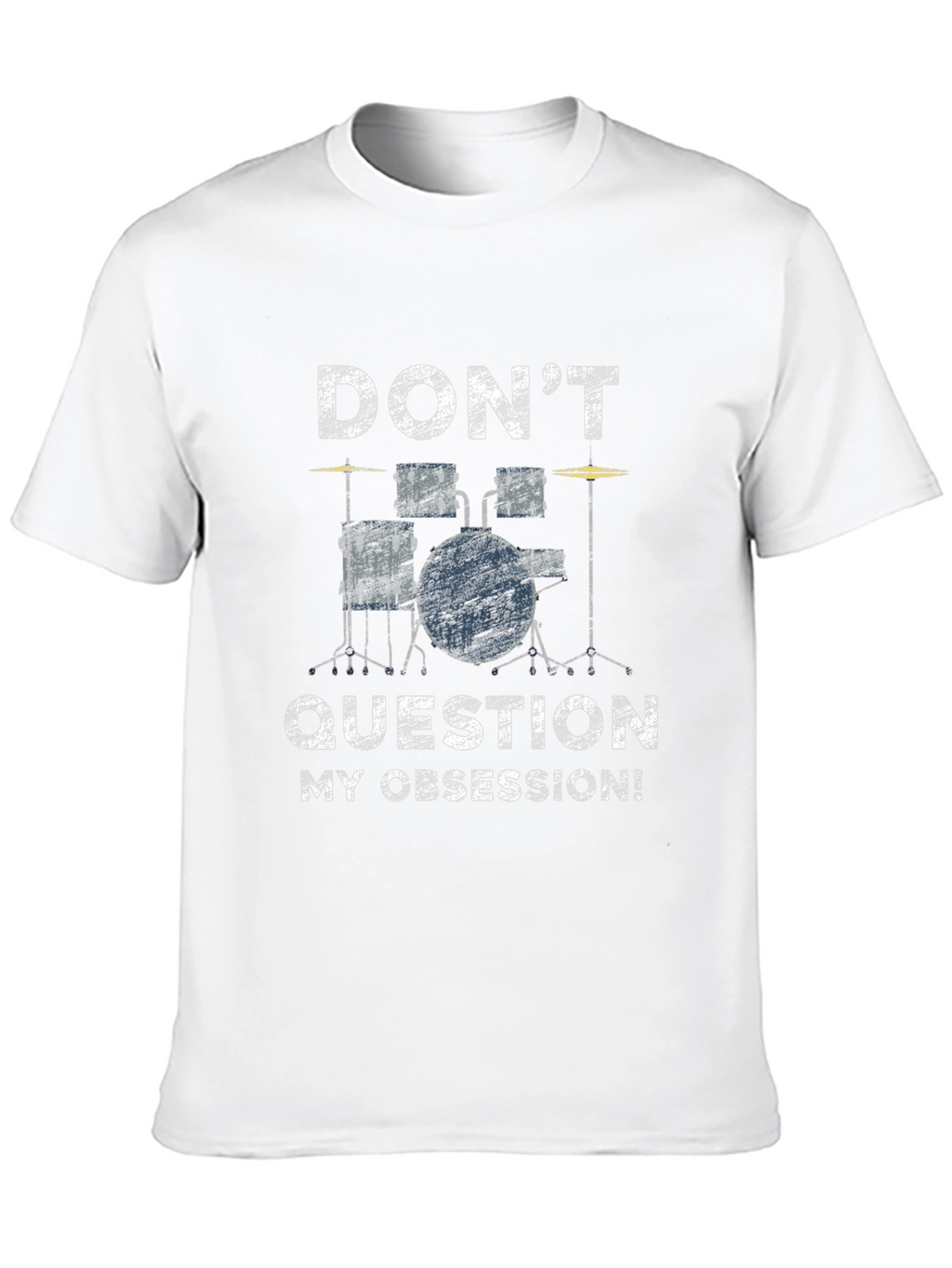 Drummer Obsession Graphic Tee - Black Cotton T-Shirt
