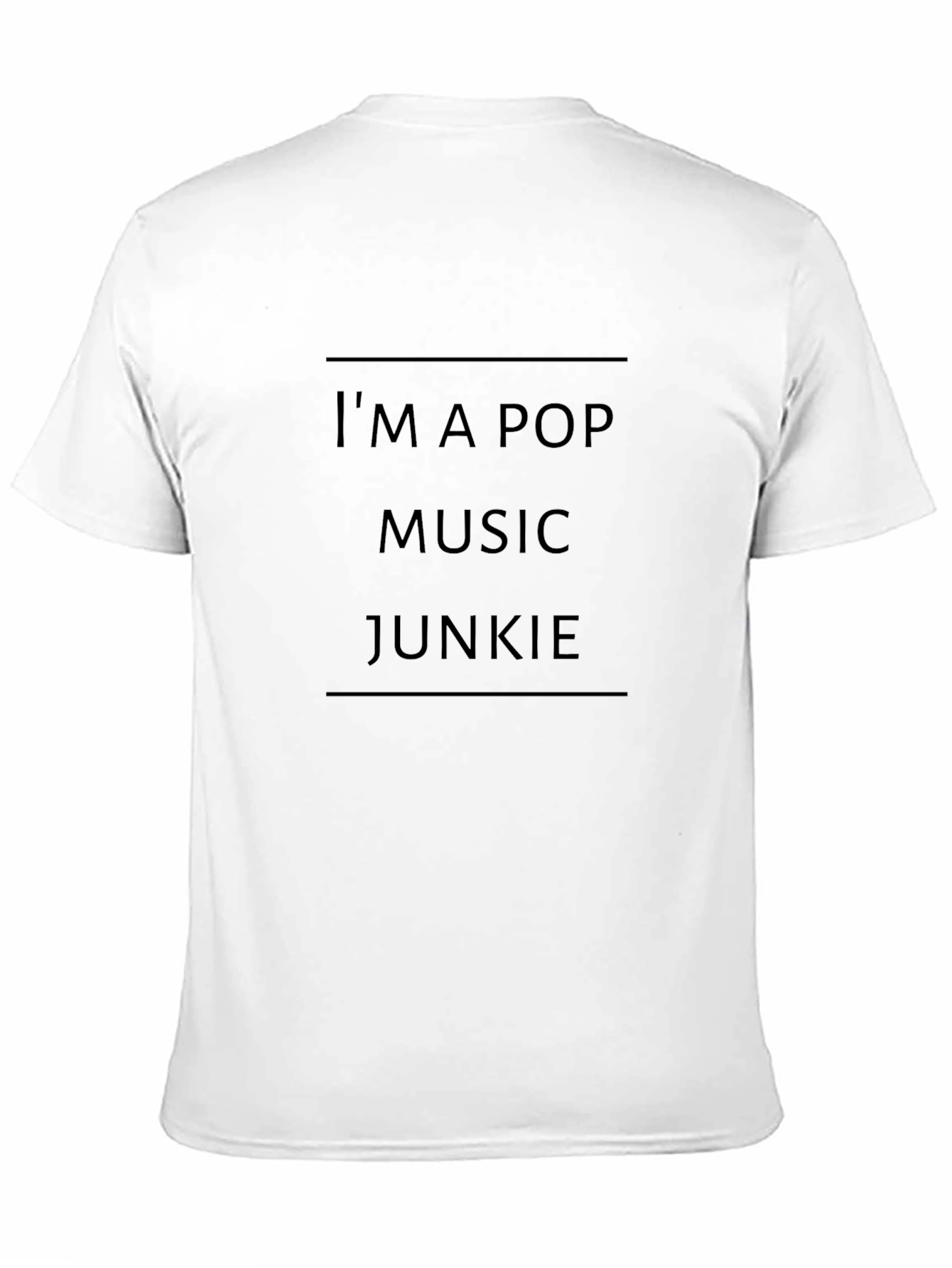 Im A Pop Music Junkie Black T-Shirt